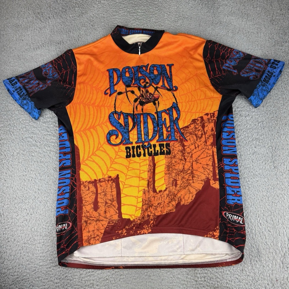primal wear cycling jersey Poison‎ Spider Bicycles Moab Utah Adult Xxl